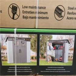 Phoenix Location AS-IS Lifetime 8 ft. W x 5 ft. D Modern Resin Shed (40 sq. ft.) (Complete)