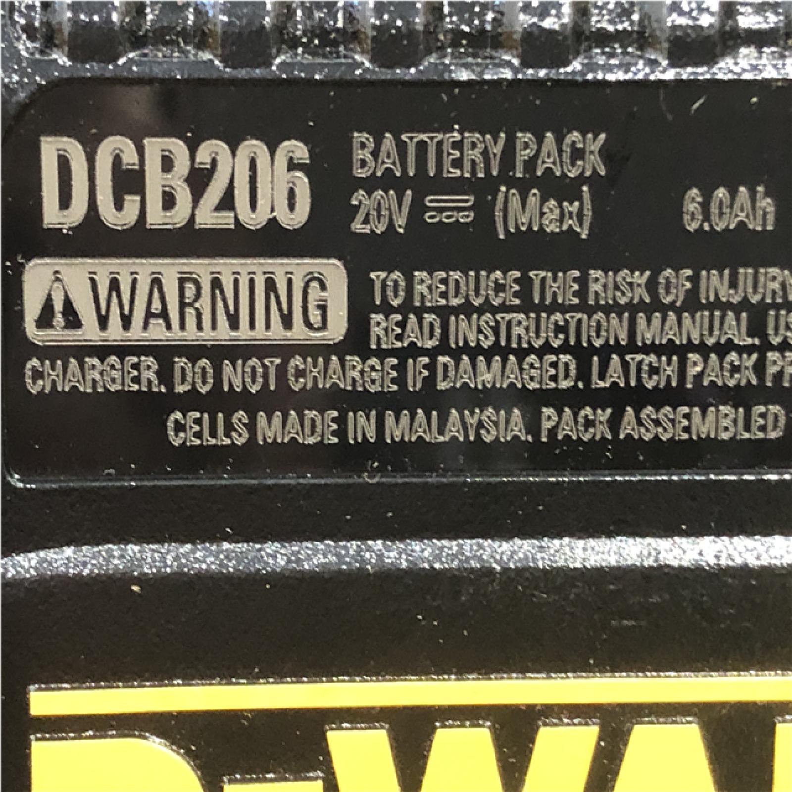 AS-IS DEWALT 20V MAX Lithium-Ion 6.0Ah and 4.0Ah Battery and Charger Starter Kit