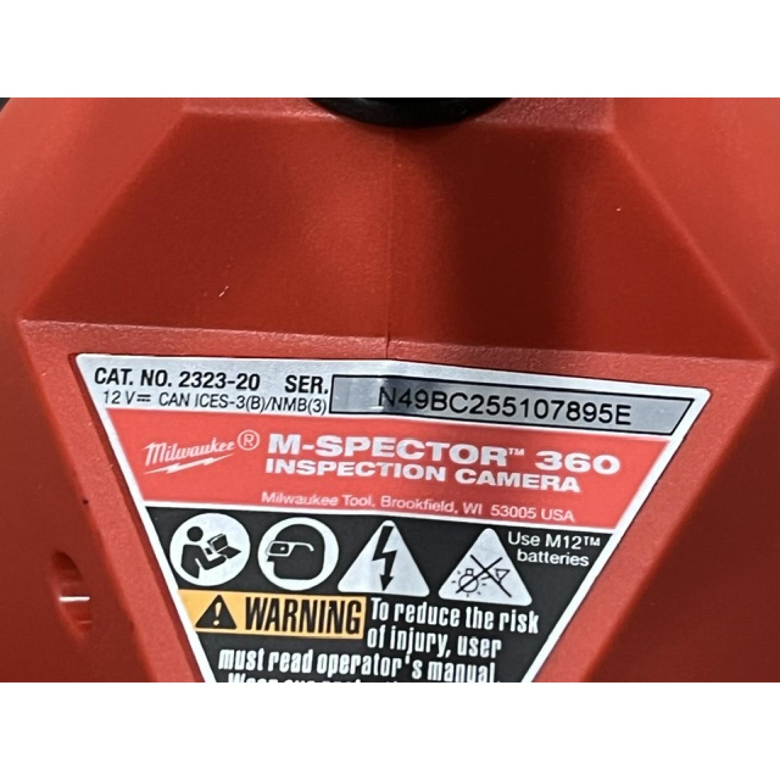 AS-IS Milwaukee 12V Lithium-Ion Cordless M-SPECTOR 360-Degree 4 ft. Inspection Camera Kit