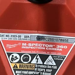 AS-IS Milwaukee 12V Lithium-Ion Cordless M-SPECTOR 360-Degree 4 ft. Inspection Camera Kit