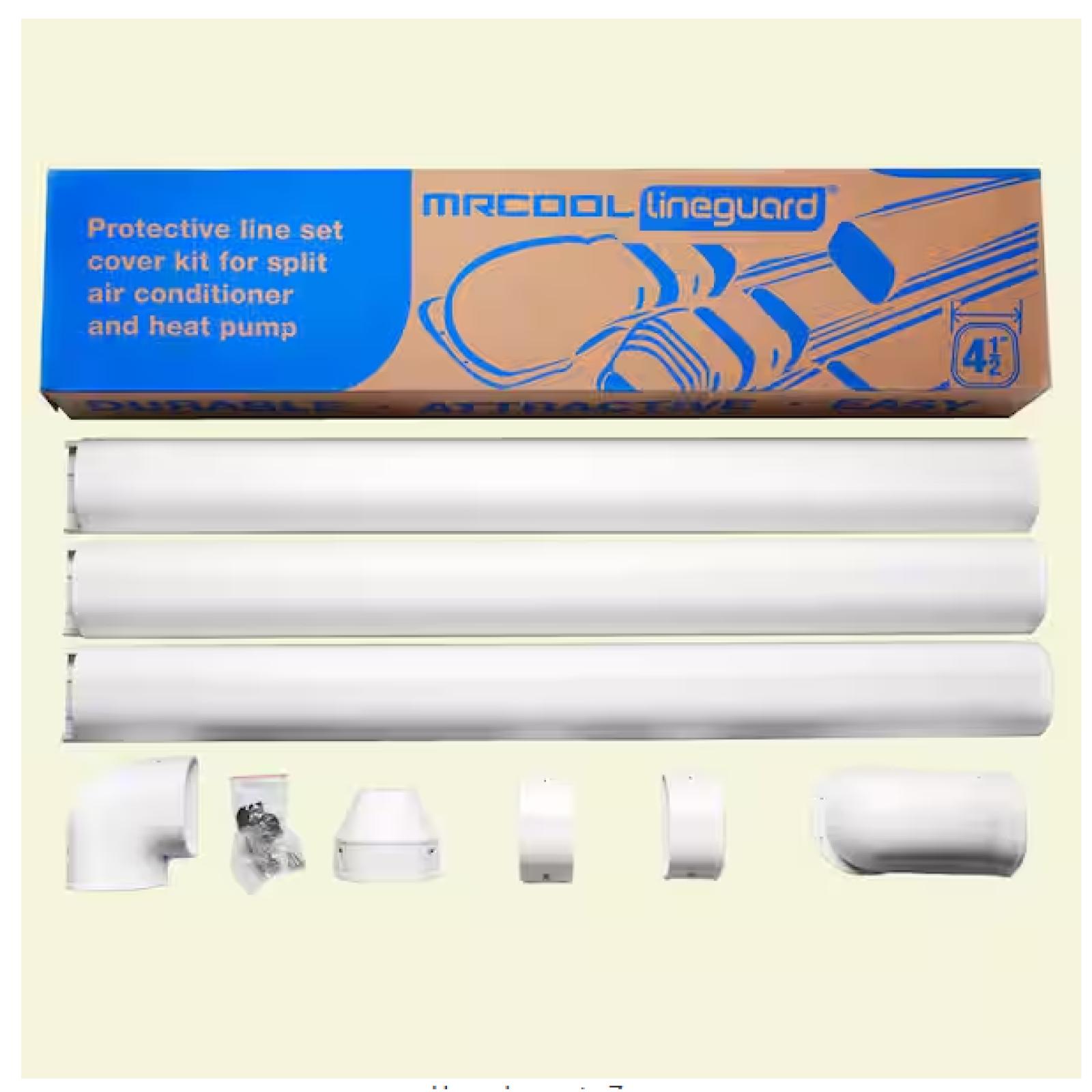DALLAS LOCATION - MRCOOL LineGuard 4.5 in. 16-Piece Complete Line Set Cover Kit for Ductless Mini-Split or Central System PALLET -(28 UNITS)