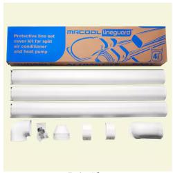 DALLAS LOCATION - MRCOOL LineGuard 4.5 in. 16-Piece Complete Line Set Cover Kit for Ductless Mini-Split or Central System PALLET -(28 UNITS)