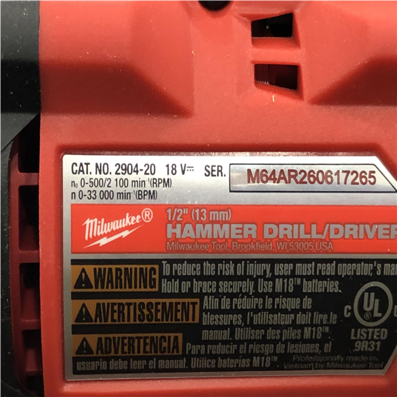 AS-IS Milwaukee FUEL 18V Lithium-Ion Brushless Cordless Hammer Drill and Impact Driver Combo Kit