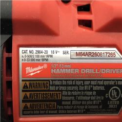 AS-IS Milwaukee FUEL 18V Lithium-Ion Brushless Cordless Hammer Drill and Impact Driver Combo Kit