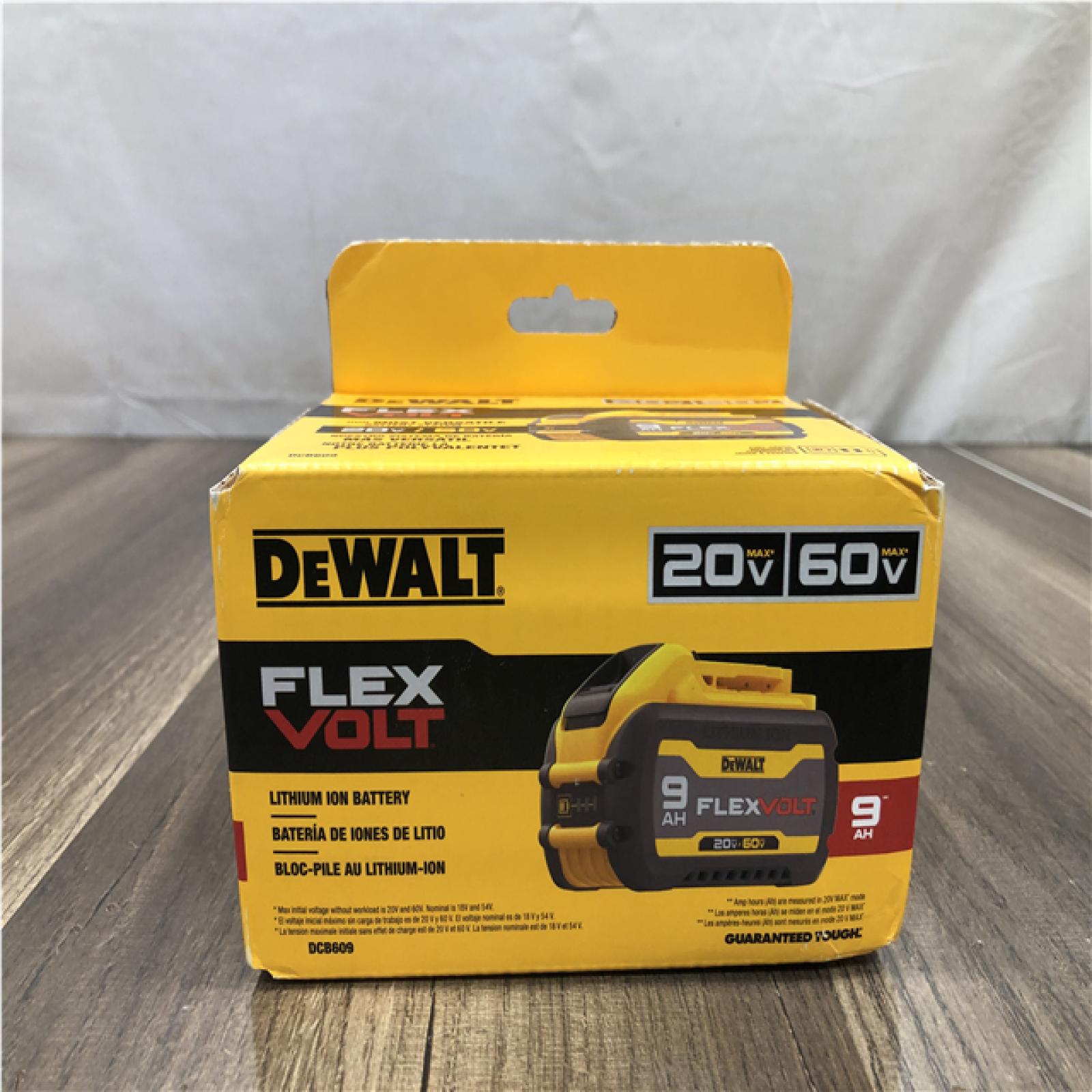 AS-IS DEWALT FLEXVOLT 20V/60V MAX Lithium-Ion 9.0Ah Battery