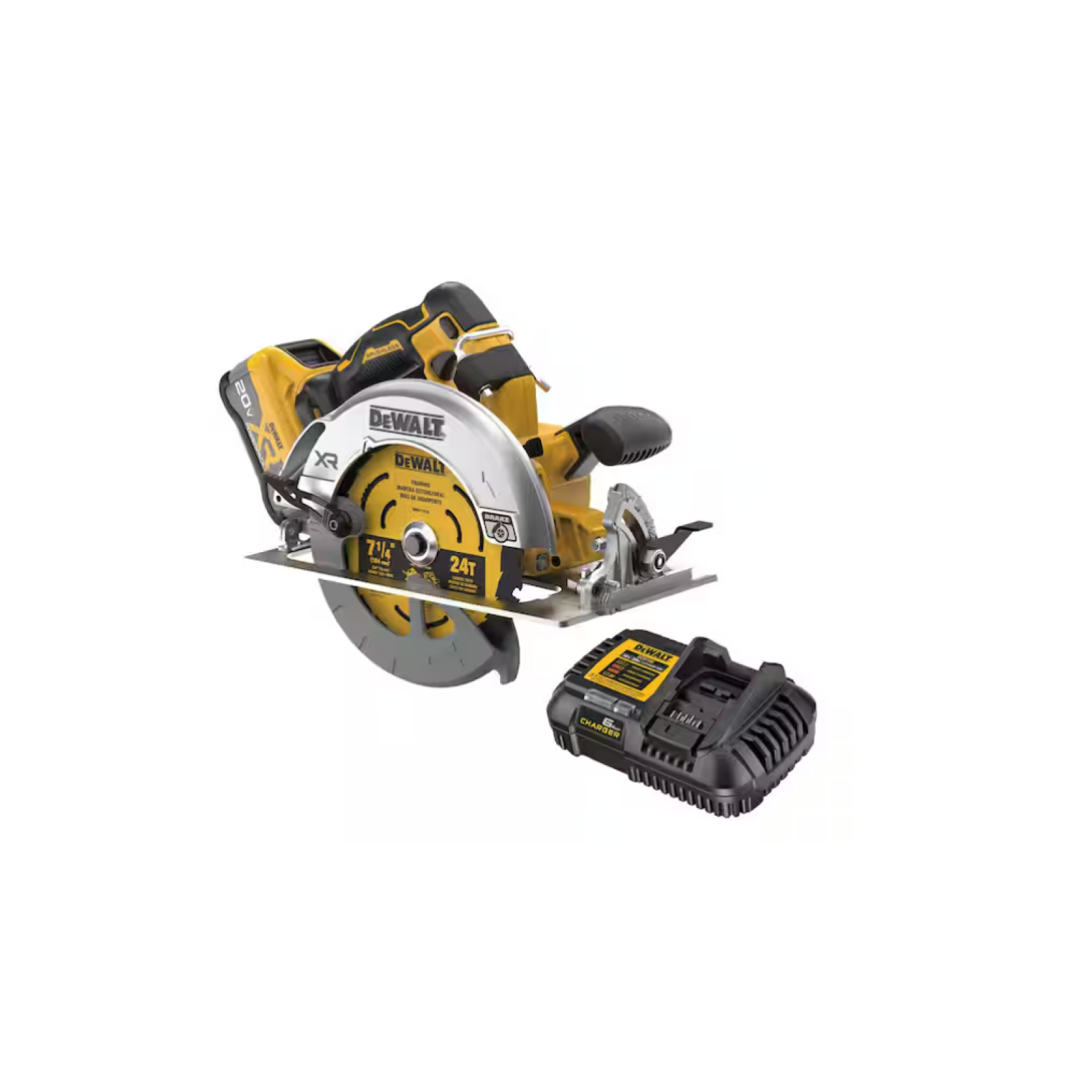 NEW! DEWALT 20V MAX Lithium-Ion 7-1/4 in. Cordless Circular Saw Kit