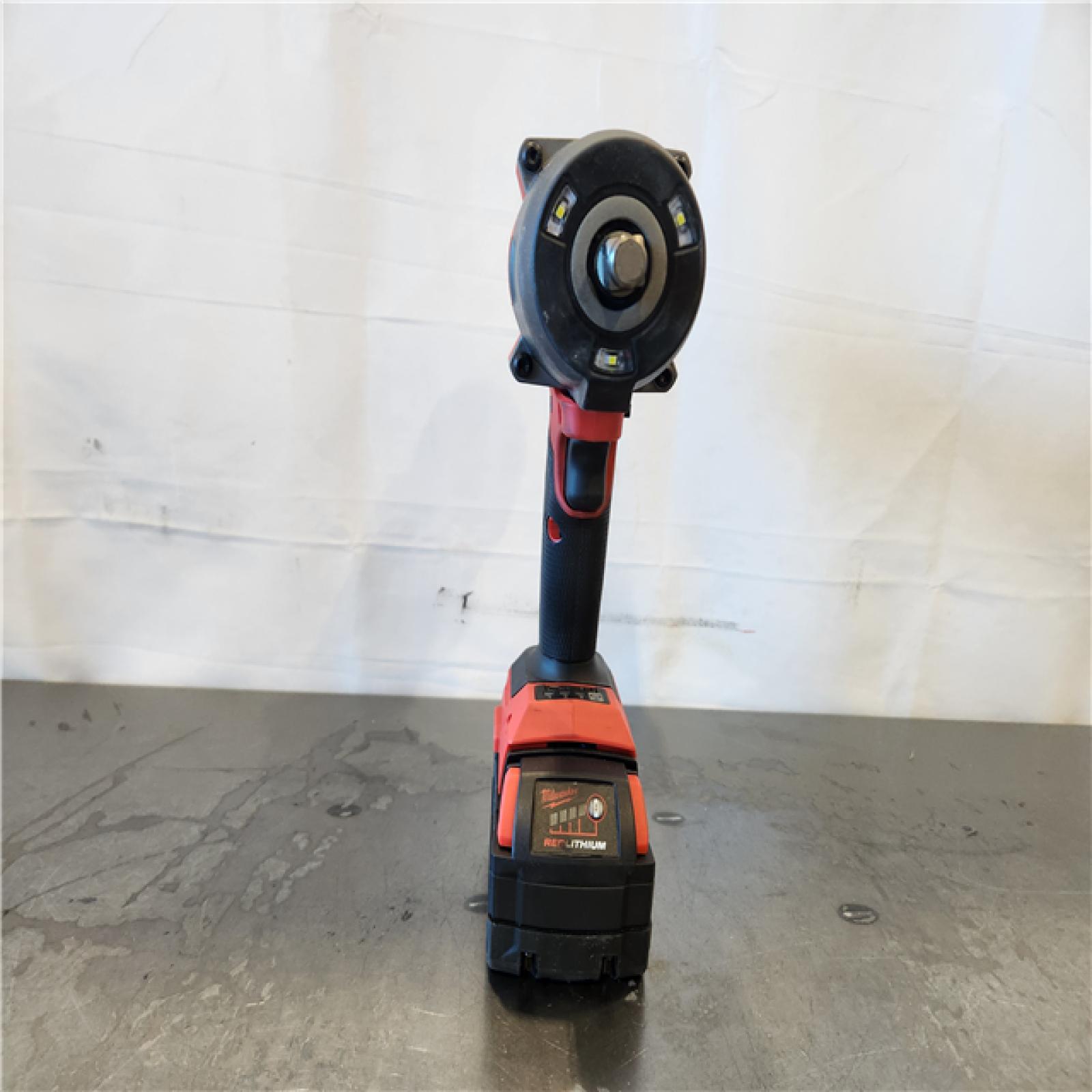 AS-IS- Milwaukee FUEL 18V Lithium-Ion Brushless Cordless 1/2 in. Impact Wrench w/Friction Ring Kit