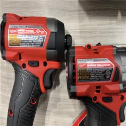 AS-IS Milwaukee FUEL 18V Lithium-Ion Brushless Cordless Hammer Drill and Impact Driver Combo Kit