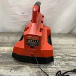 AS-IS Milwaukee 18V Lithium-Ion REDLITHIUM FORGE Starter Kit with (2) 12.0 Ah Battery Pack and PACKOUT 6-Port Rapid Charger