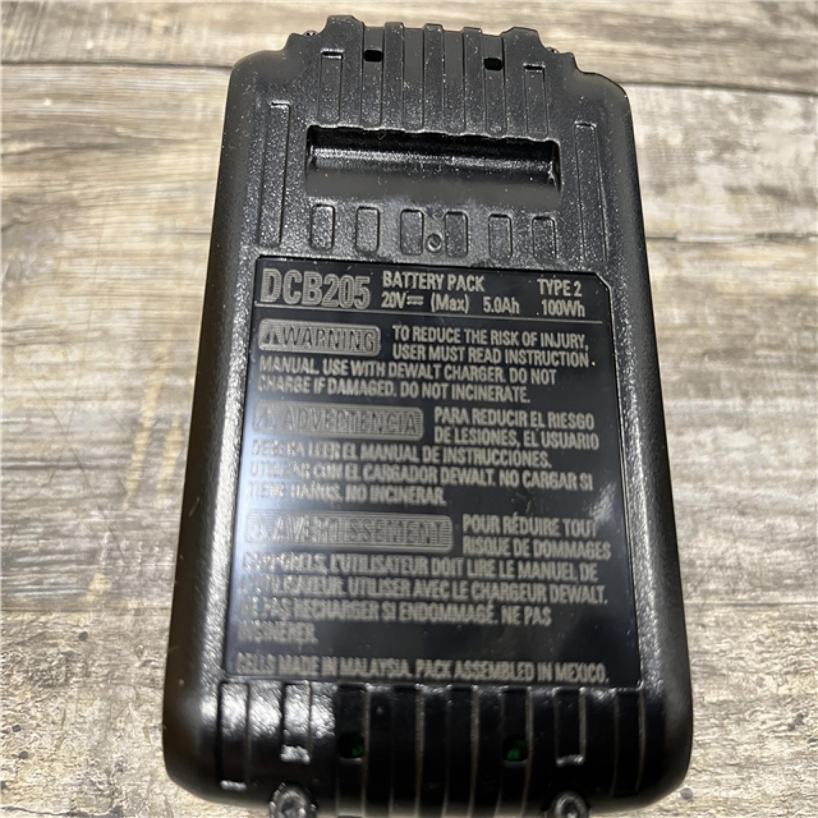AS-IS DEWALT 20V MAX Lithium-Ion 5.0 Ah Battery and Charger