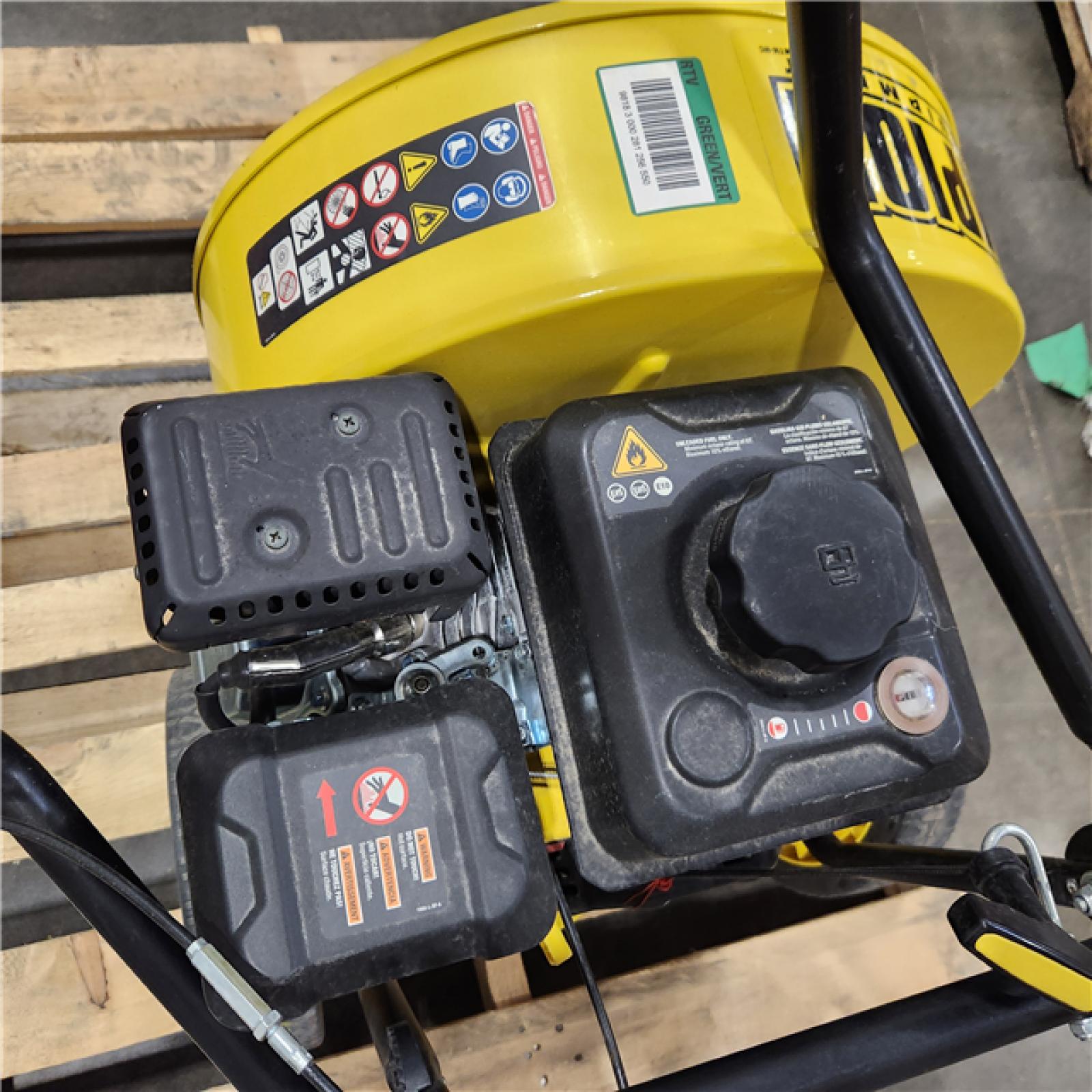 Dallas Location - As-Is Champion Power Equipment 160 MPH 1300 CFM 224 cc Walk-Behind Gas Leaf Blower with Swivel Front Wheel and 90-Degree Flow Diverter