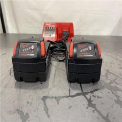 AS-IS- Milwaukee M18 18-Volt Lithium-Ion XC Starter Kit with Two 5.0Ah Batteries and Charger