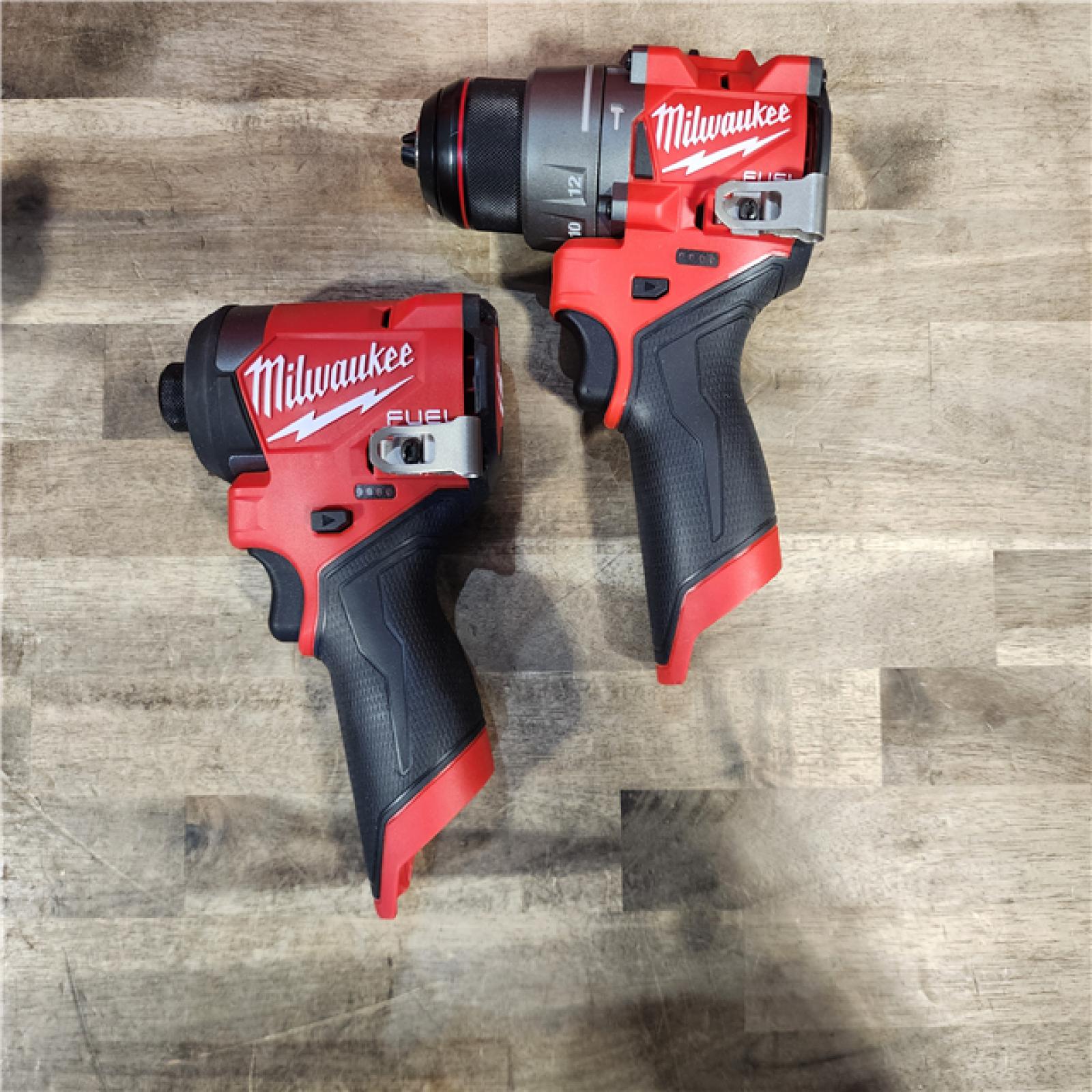 HOUSTON LOCATION - AS-IS Milwaukee 3497-22 12V Brushless Hammer Drill and Impact Driver Combo Kit