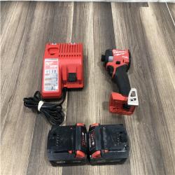 AS-IS Milwaukee FUEL 18V Lithium-Ion Brushless Cordless 1/4 in. Hex Impact Driver Kit