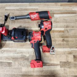 HOUSTON LOCATION - AS - IS Milwaukee 3 Tool Combo Kit W/ (2) Battery & Charger