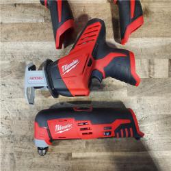 HOUSTON LOCATION - AS-IS MILWAUKEE M12 4 TOOL COMBO KIT