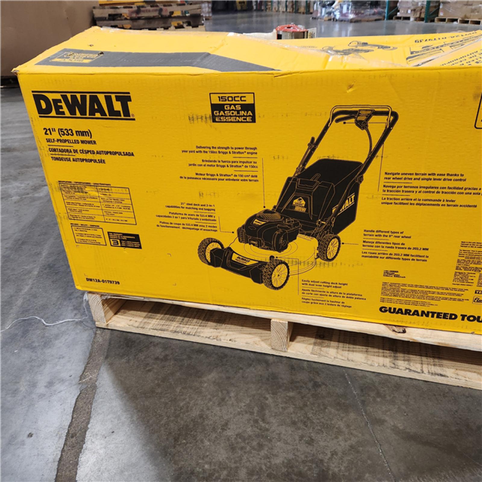 Dallas Location - As-Is DEWALT 21 in. 150cc625ex Engine Gas Lawn Mower