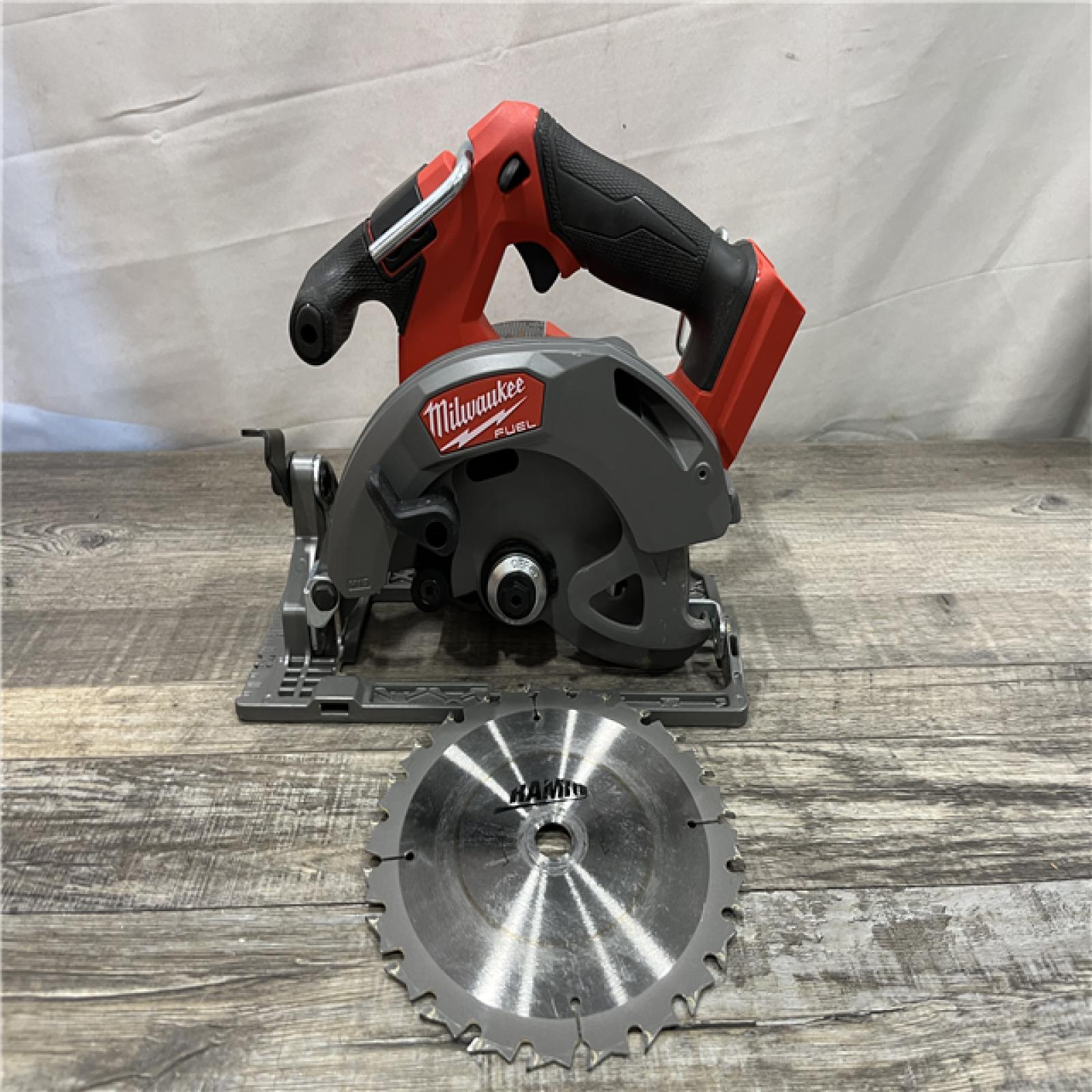 AS-IS Milwaukee FUEL 18V Lithium-Ion Brushless Cordless 6-1/2 in. Circular Saw (Tool-Only)