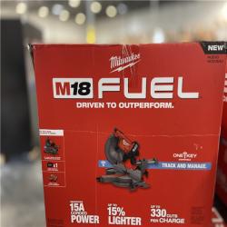DALLAS LOCATION - Milwaukee M18 FUEL 18V Lithium-Ion Brushless Cordless 12 in. Dual Bevel Sliding Compound Miter Saw Kit with One 12.0Ah Battery