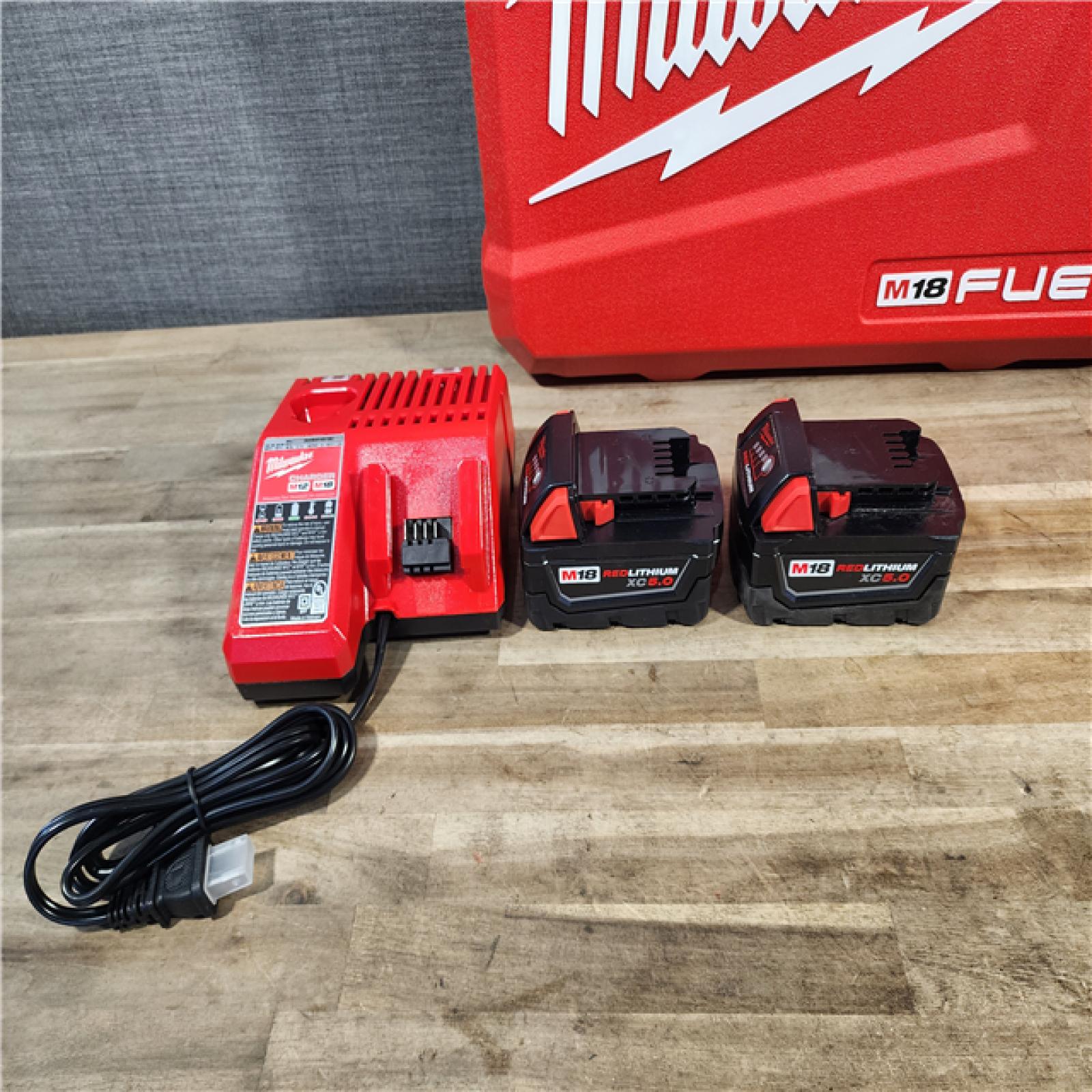 HOUSTON LOCATION - AS-IS MILWAUKEE FUEL 18V Lithium-Ion Brushless Cordless Hammer Drill and Impact Driver Combo Kit