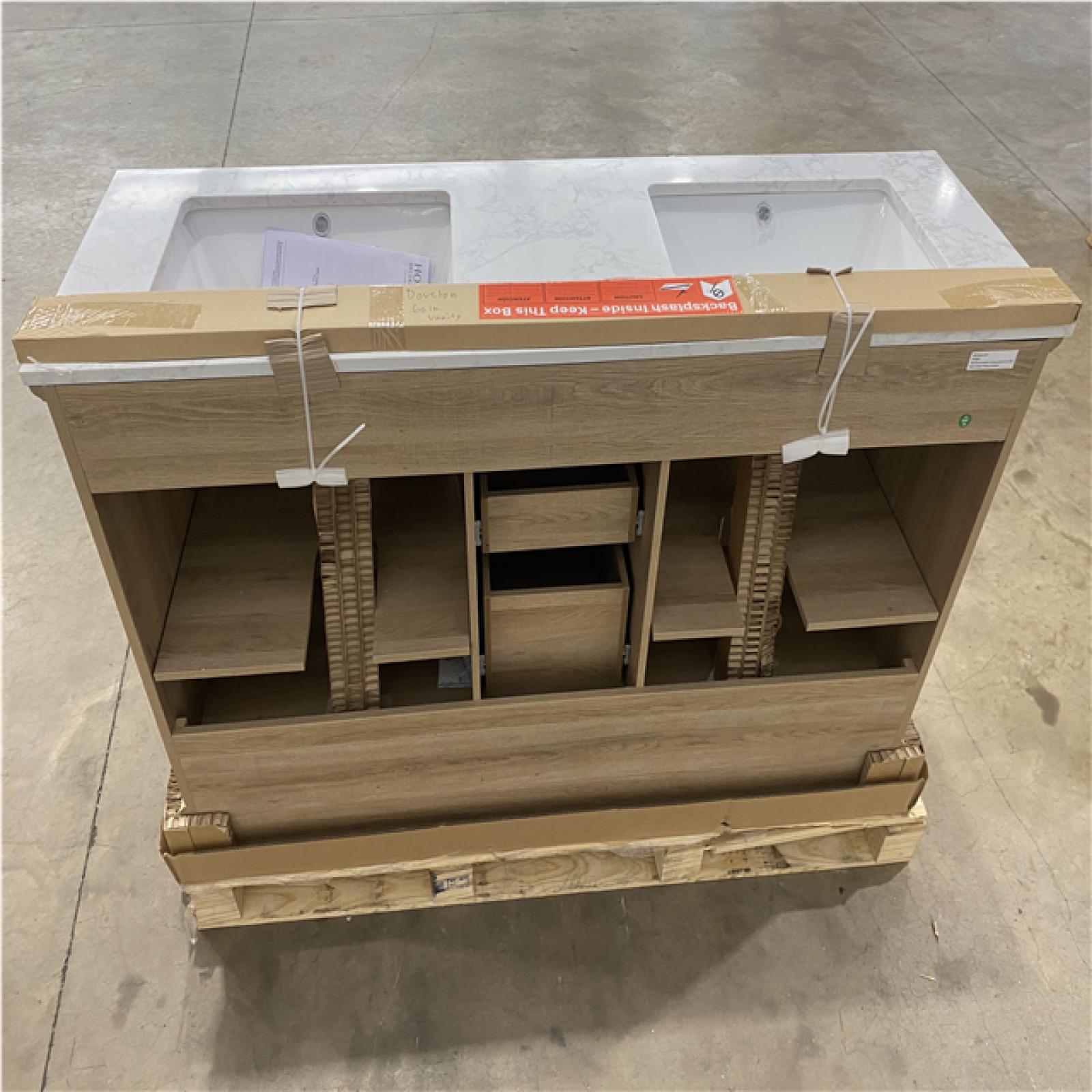 Houston Location - AS-IS home improvement pallet DOVETON 60 IN. VANITY