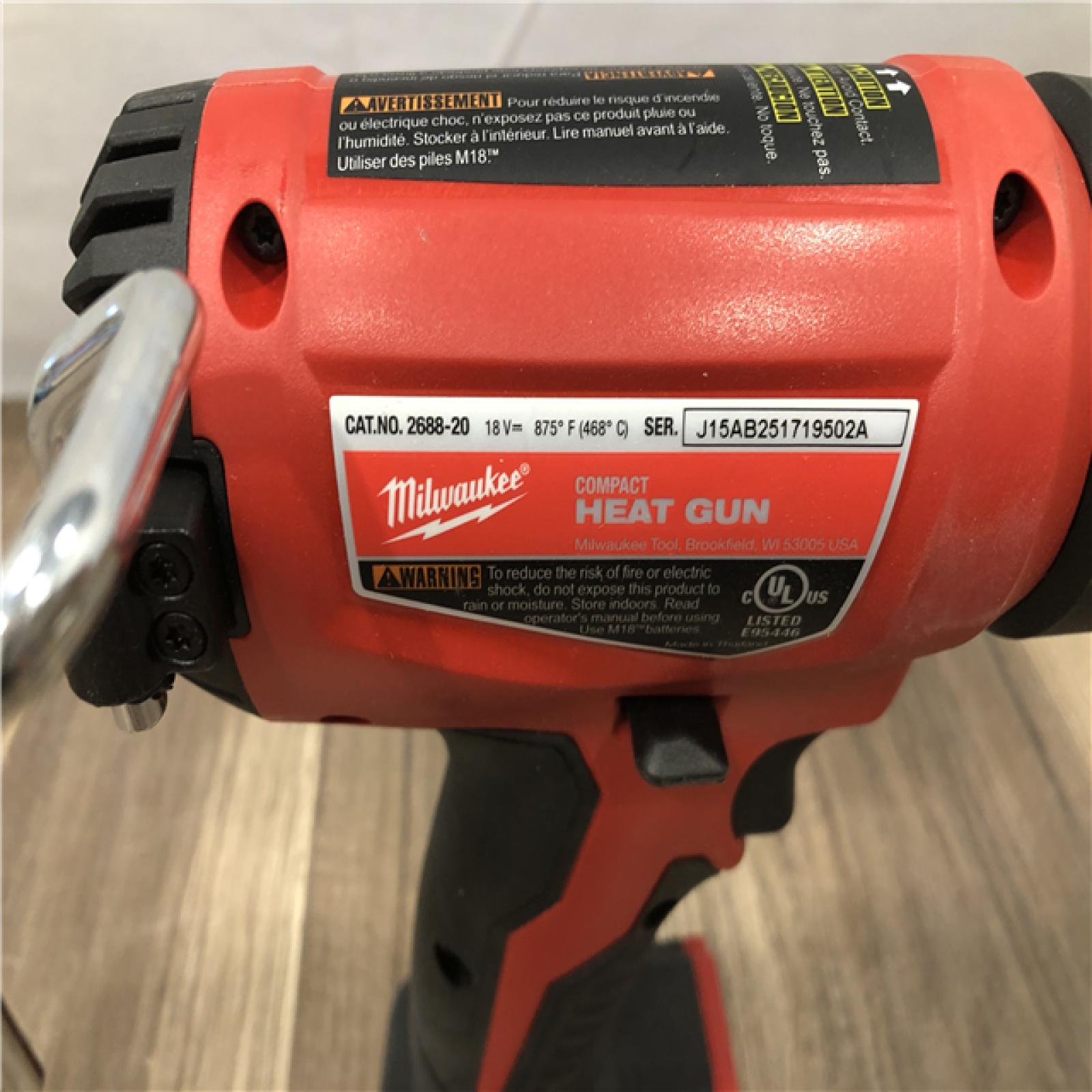 AS-IS Milwaukee M18 18V Lithium-Ion Cordless Compact Heat Gun (Tool-Only)