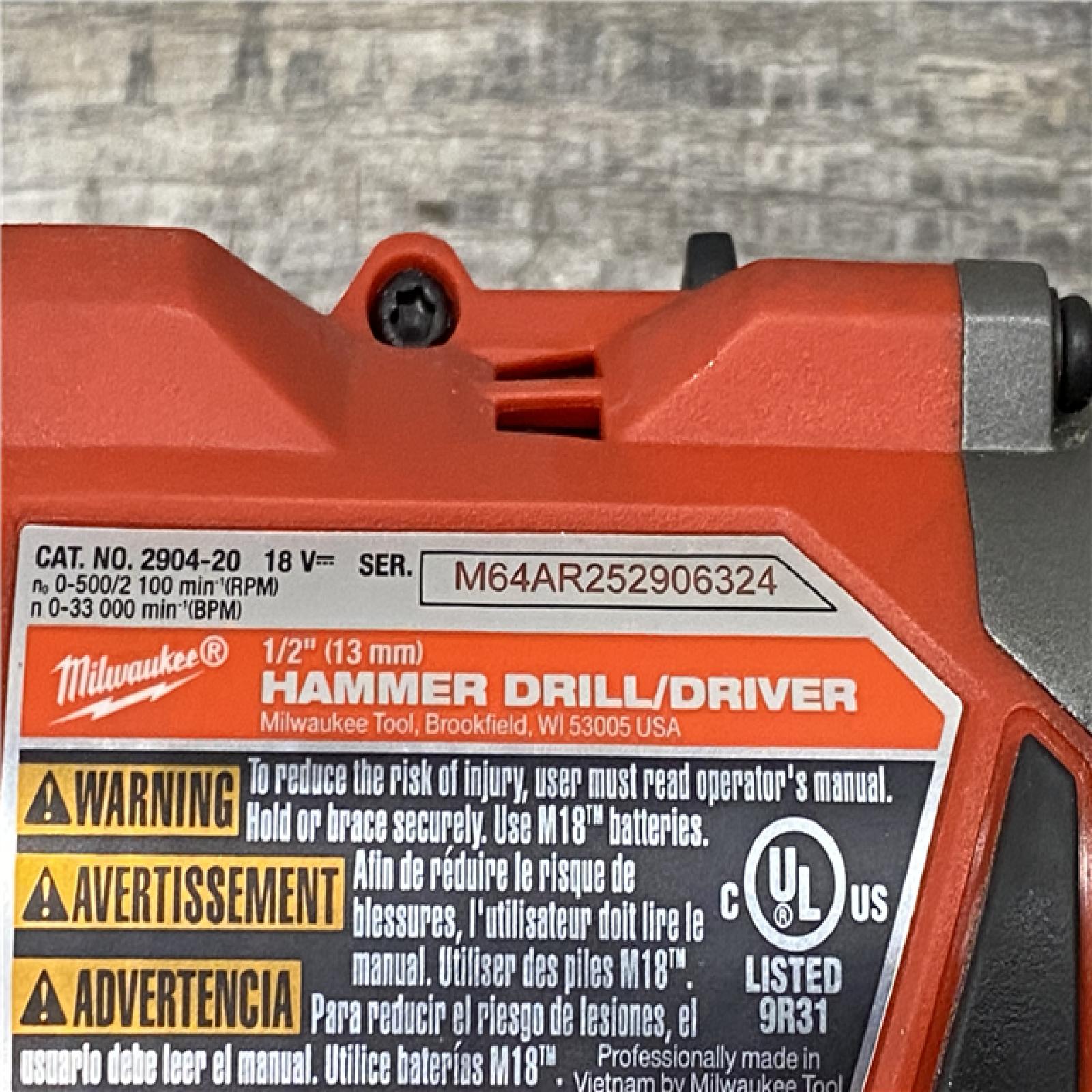 AS-IS Milwaukee FUEL 18V Lithium-Ion Brushless Cordless Hammer Drill and Impact Driver Combo Kit