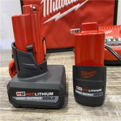 AS-IS Milwaukee FUEL 12V Li-Ion Brushless Cordless Stubby 1/2 in. Impact Wrench Kit