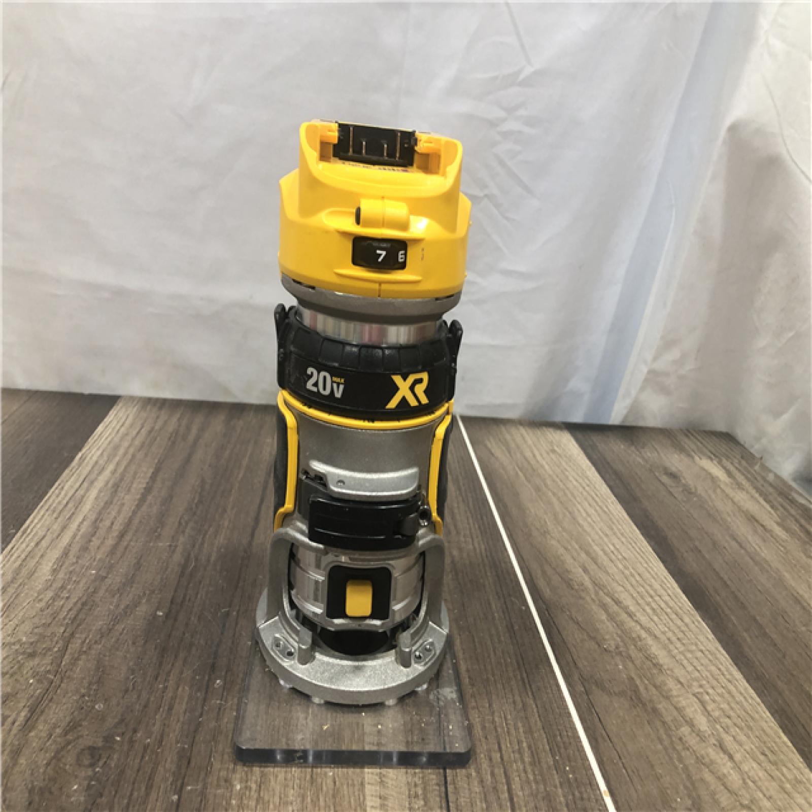 AS-IS DEWALT 20V MAX XR Cordless Brushless Fixed Base Compact Router (Tool Only)