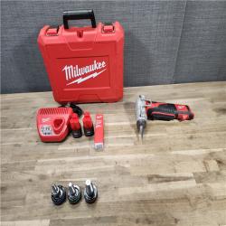 HOUSTON LOCATION - AS-IS Milwaukee M12 12-Volt Lithium-Ion Cordless PEX Expansion Tool Kit with (2) 1.5 Ah Batteries, (3) Expansion Heads and Hard Case