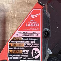Houston Location AS-IS Milwaukee 12-Volt Lithium-Ion Cordless Green 250 ft. 3-Plane Laser Level Kit