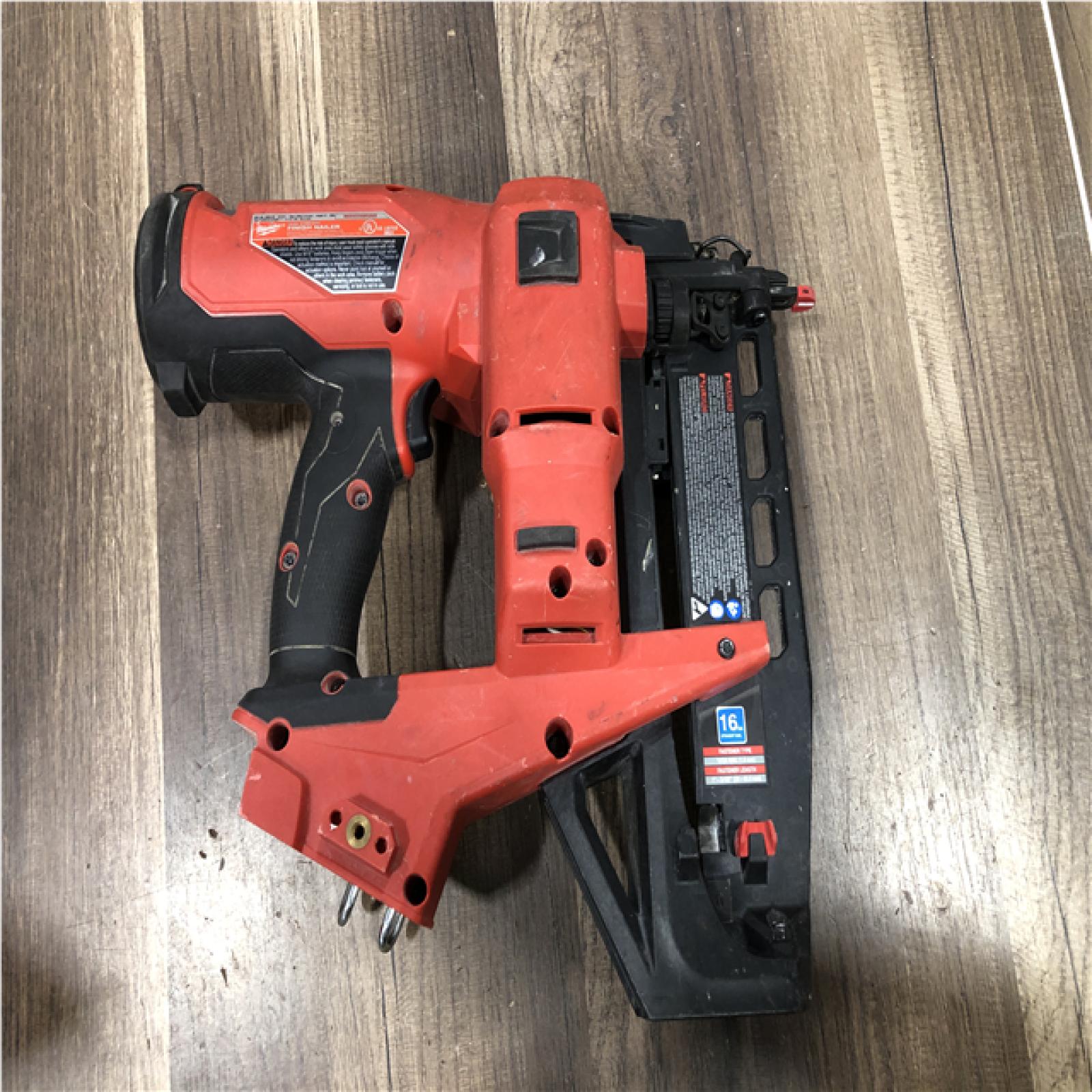 AS-IS Milwaukee FUEL 18-Volt Lithium-Ion Brushless Cordless Gen ll 16-Gauge Straight Finish Nailer (Tool Only)