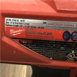 AS-IS Milwaukee FUEL 18-Volt Lithium-Ion Brushless Cordless Gen II 18-Gauge Brad Nailer (Tool-Only)