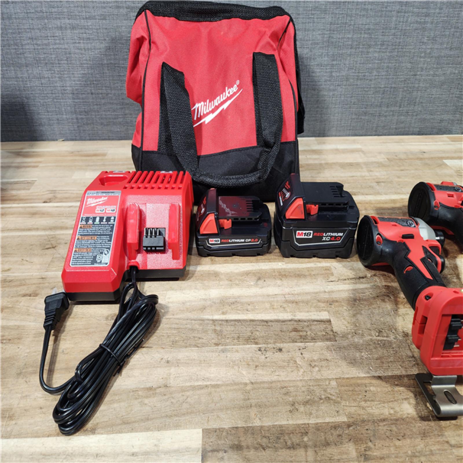 HOUSTON LOCATION - AS - IS Milwaukee 18-Volt Lithium-Ion Brushless Cordless Compact Hammer Drill/Impact Combo Kit