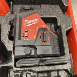AS-IS Milwaukee 12-Volt Lithium-Ion Cordless Green 250 ft. 3-Plane Laser Level Kit
