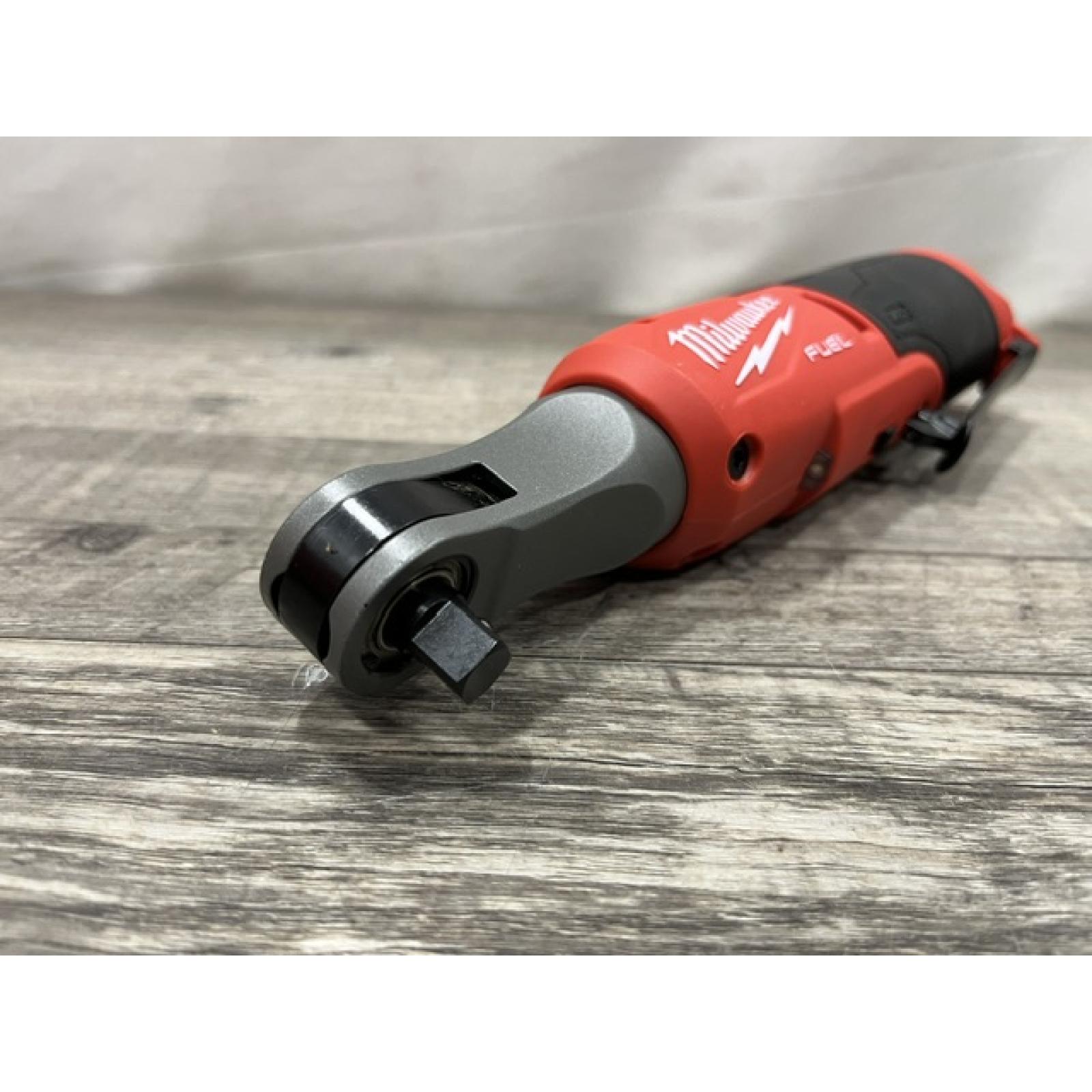 AS-IS Milwaukee FUEL 12V Lithium-Ion Brushless Cordless High Speed 3/8 in. Ratchet Kit