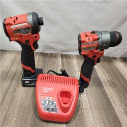 AS-IS- Milwaukee 12V Brushless Hammer Drill and Impact Driver Combo Kit