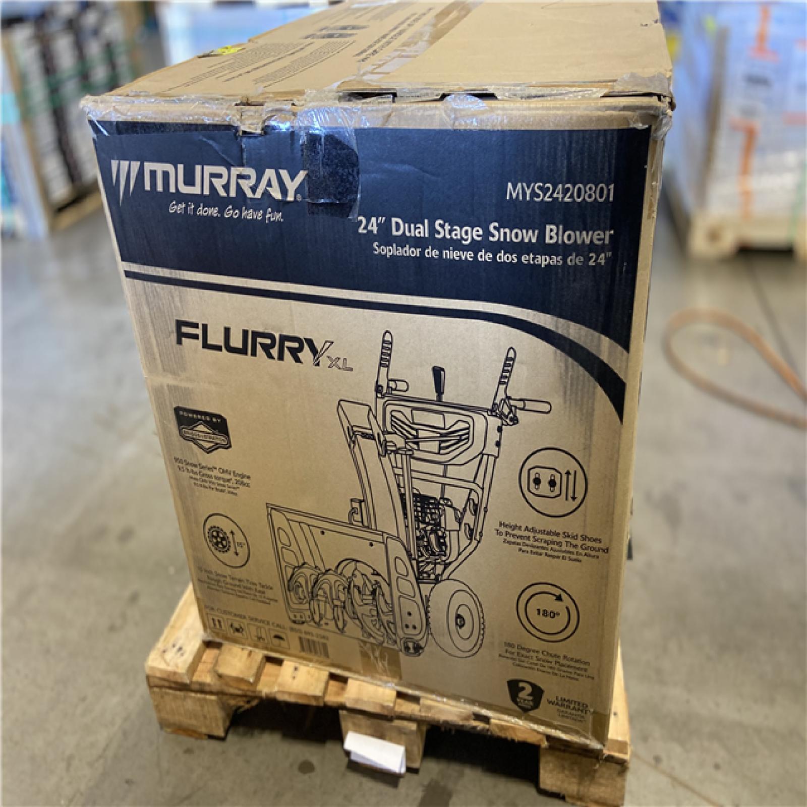 DALLAS LOCATION - Murray 24 in. 208cc Self-Propelled 2-Stage Gas Snow Blower with Electric Start