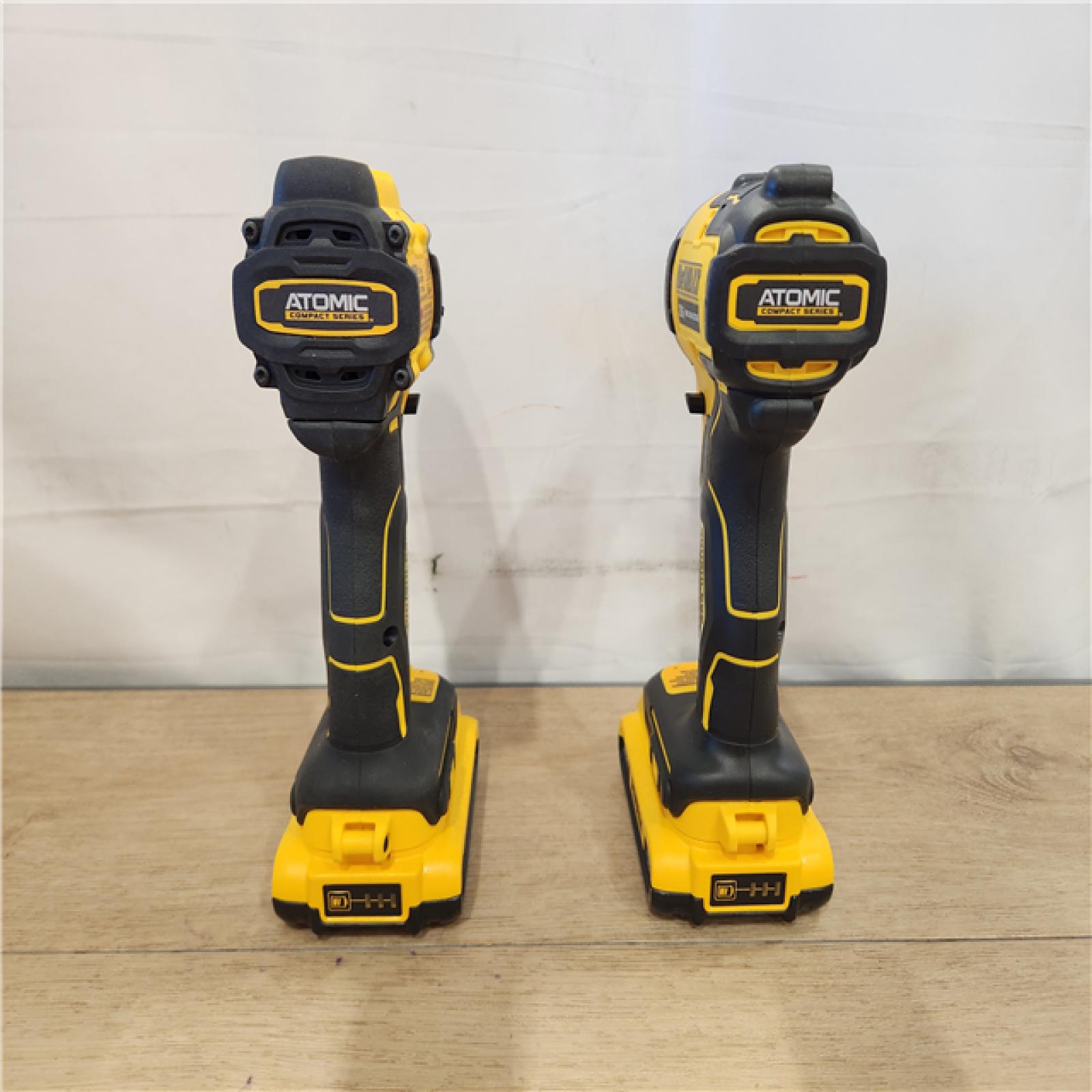 AS-IS- DEWALT ATOMIC 20-Volt MAX Lithium-Ion Cordless Combo (2-Tool) Kit