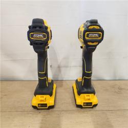 AS-IS- DEWALT ATOMIC 20-Volt MAX Lithium-Ion Cordless Combo (2-Tool) Kit