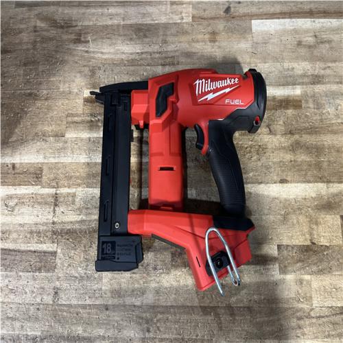 Houston Location AS-IS Milwaukee FUEL 18-Volt Lithium-Ion Brushless Cordless 18-Gauge 1/4 in. Narrow Crown Stapler (Tool-Only)