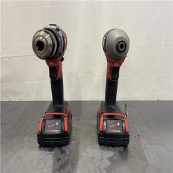 AS-IS- Milwaukee 18V Cordless Brushed 2-Tool Drill/Driver and Impact Driver Kit
