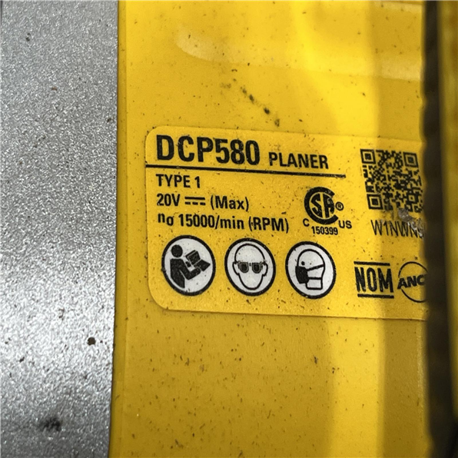 AS-IS DEWALT 20V MAX XR Cordless Brushless 3-1/4 in. Planer (Tool Only)