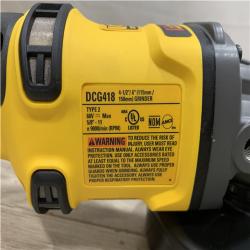 AS-IS DEWALT FLEXVOLT 60V MAX Cordless Brushless 4.5 in. to 6 in. Small Angle Grinder with Kickback Brake (Tool Only)