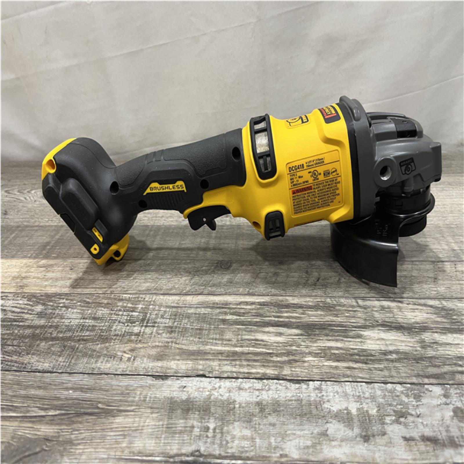 AS-IS DEWALT FLEXVOLT 60V MAX Cordless Brushless 4.5 in. to 6 in. Small Angle Grinder with Kickback Brake (Tool Only)