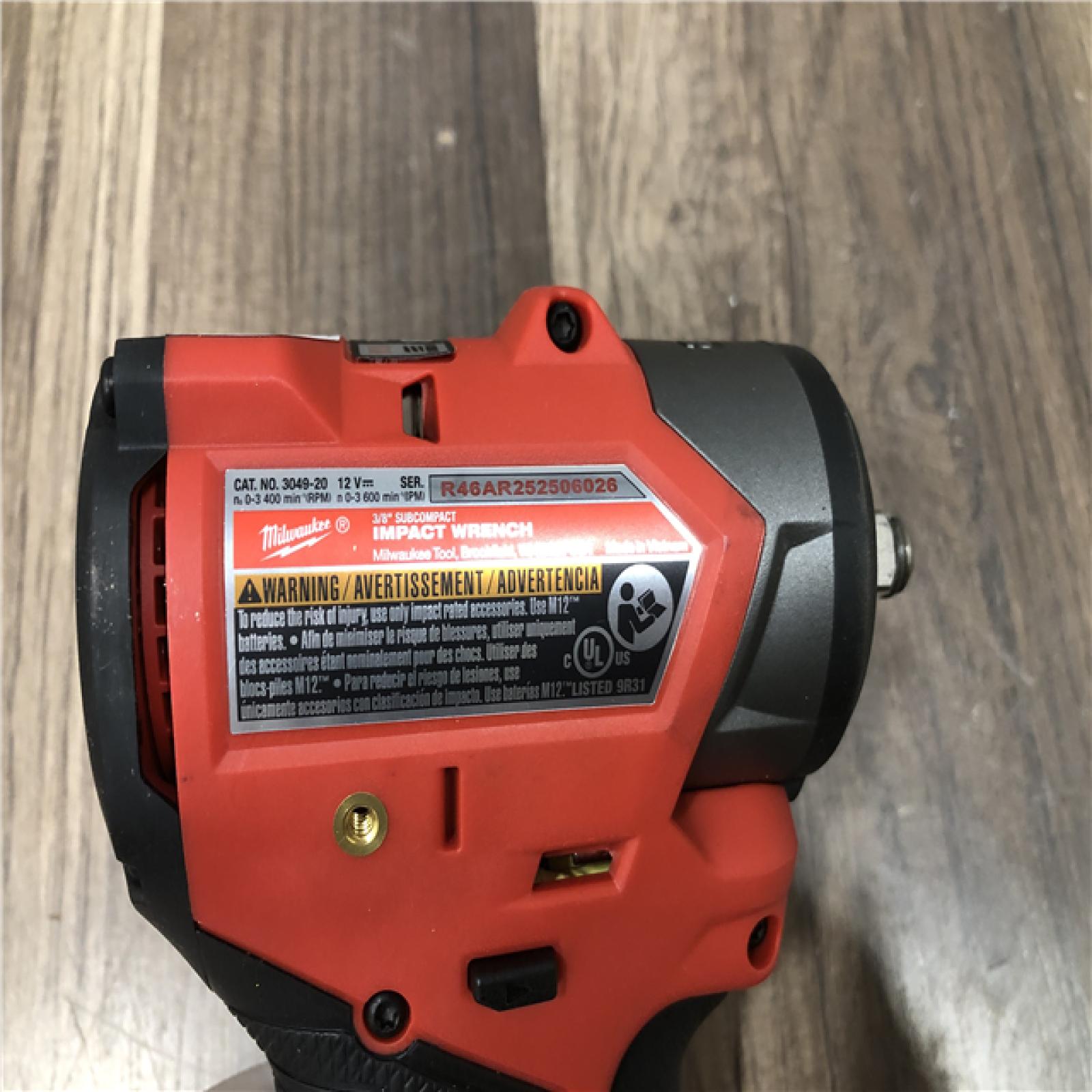 AS-IS Milwaukee FUEL 12V Lithium-Ion Brushless Cordless 3/8 in. Sub Compact Impact Wrench