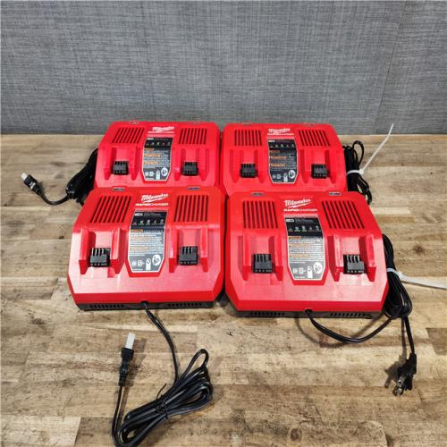 HOUSTON LOCATION - AS-IS MILWAUKEE BATTERY CHARGER PACK QTY - 4