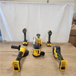 AS-IS- DEWALT 20V Lithium-Ion Cordless 6-Tool Combo Kit with 5.0 Ah and 2.0 Ah Batteries  Charger and Tough System 2.0 Rolling Toolbox