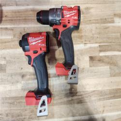 HOUSTON LOCATION - AS-IS Milwaukee  FUEL 18V Lithium-Ion Brushless Cordless Hammer Drill and Impact Driver Combo Kit