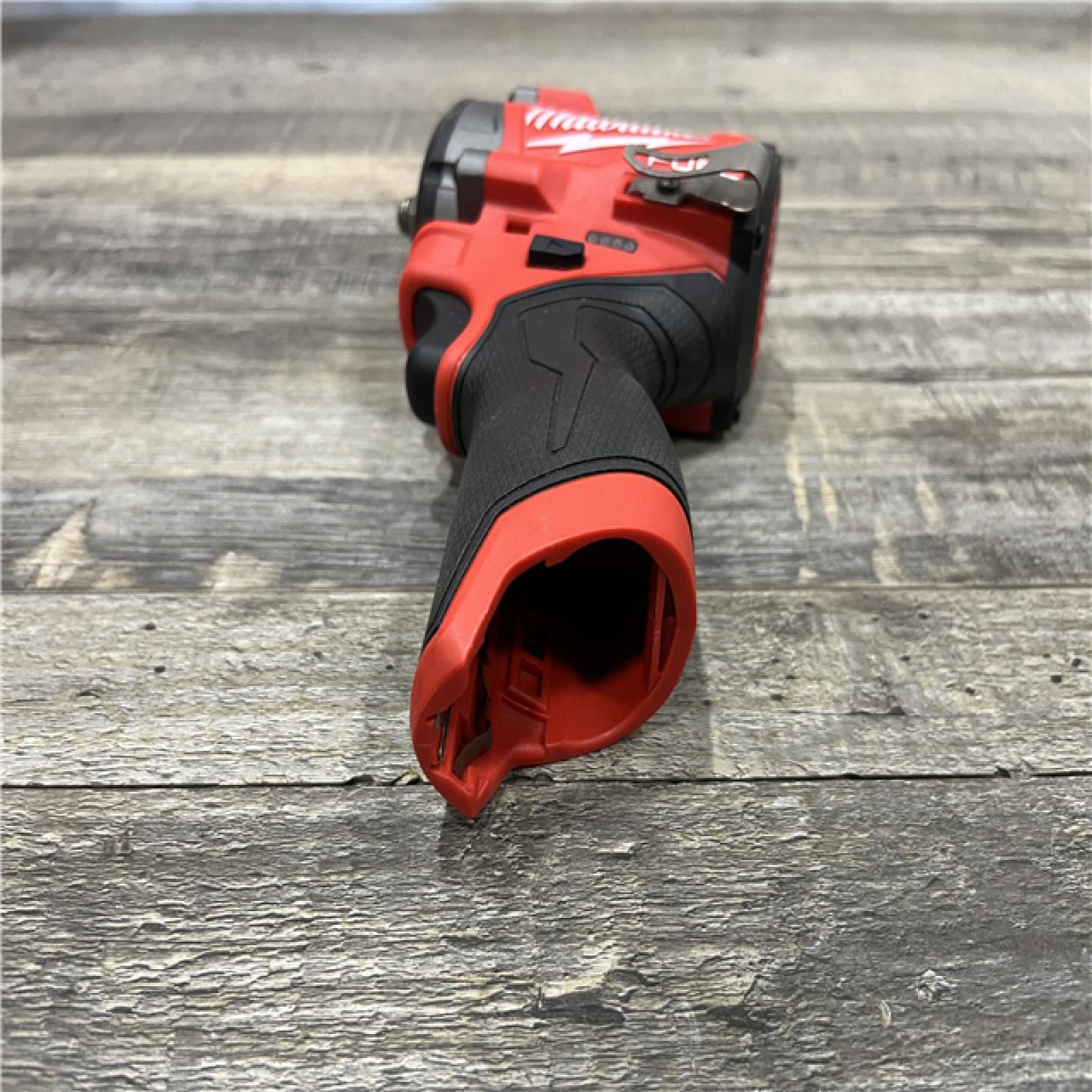 AS-IS Milwaukee FUEL 12V Lithium-Ion Brushless Cordless Stubby 3/8 in. Impact Wrench (Tool-Only)